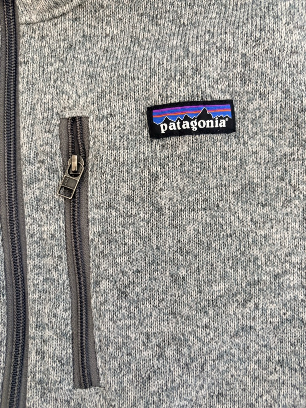 Patagonia Heather Gray Full‑Zip Fleece Jacket - Picture 2 of 4